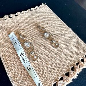 New York & Co Beaded metallic Dangle earrings